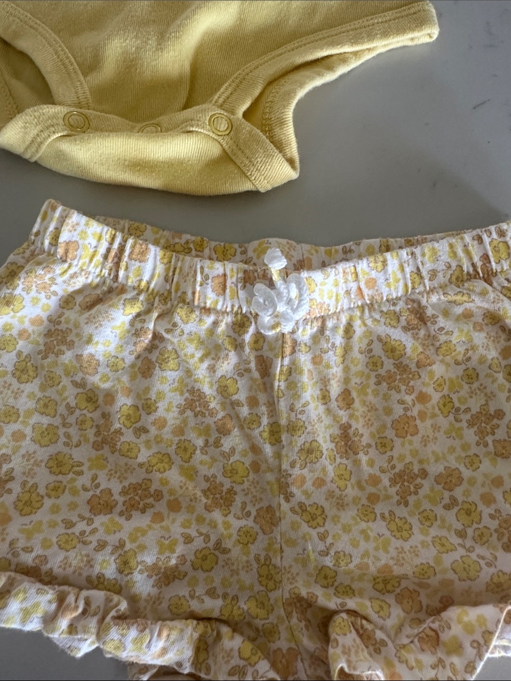 Blue & Yellow Toddler Onesie and Shorts Sets - Picture 3 of 5